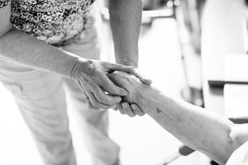Caregiver with end-stage renal disease patient