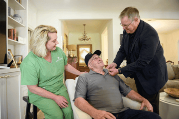 Amedisys hospice honoring Veteran patients.