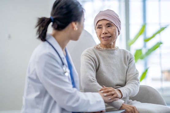 Doctor and patient discussing care