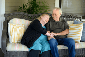 Hospice patient with spouse